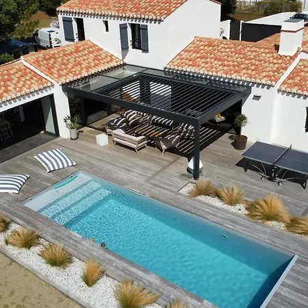 Villa La Bosse Ile De Noirmoutier Pour 10 Personnes *