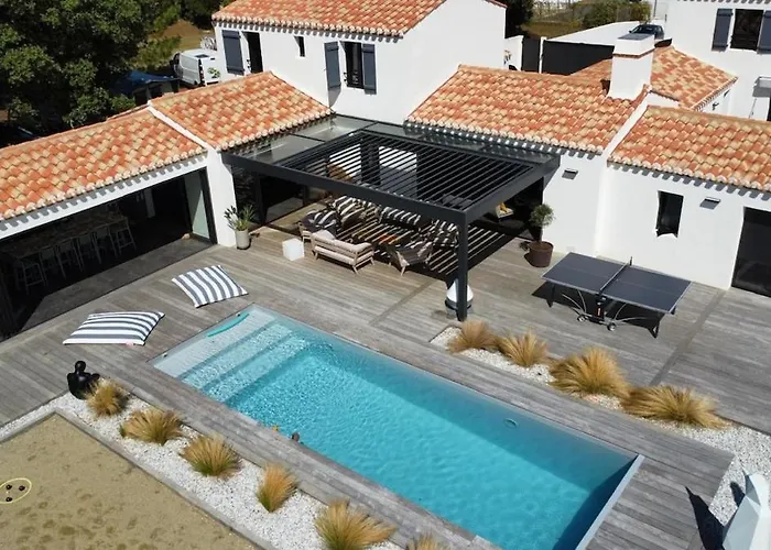 Villa La Bosse Ile De Noirmoutier Pour 10 Personnes *